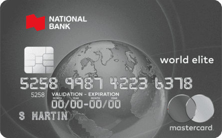 National Bank® World Elite® Mastercard® credit card