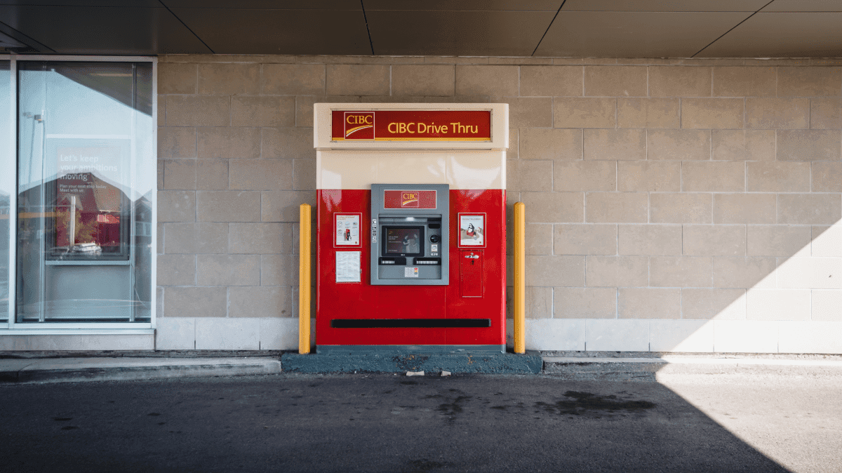 CIBC drive thru ATM machine