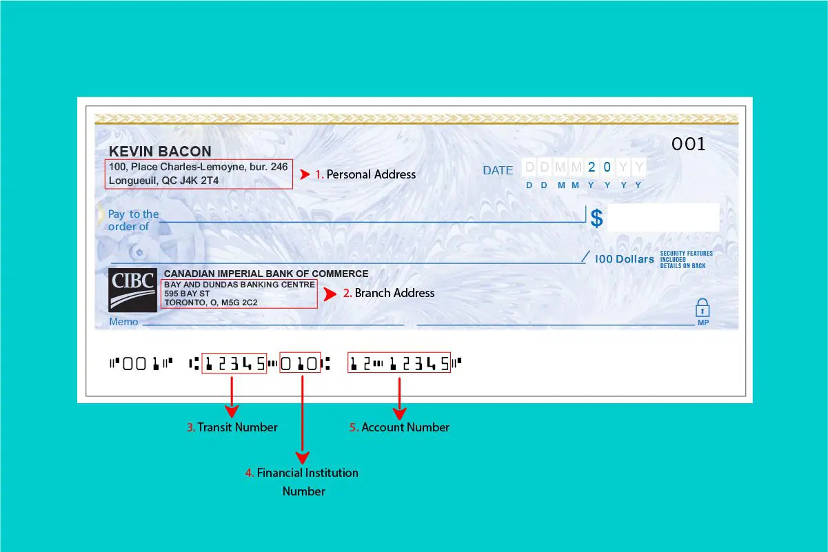 How to Find and Read CIBC's Sample Cheques