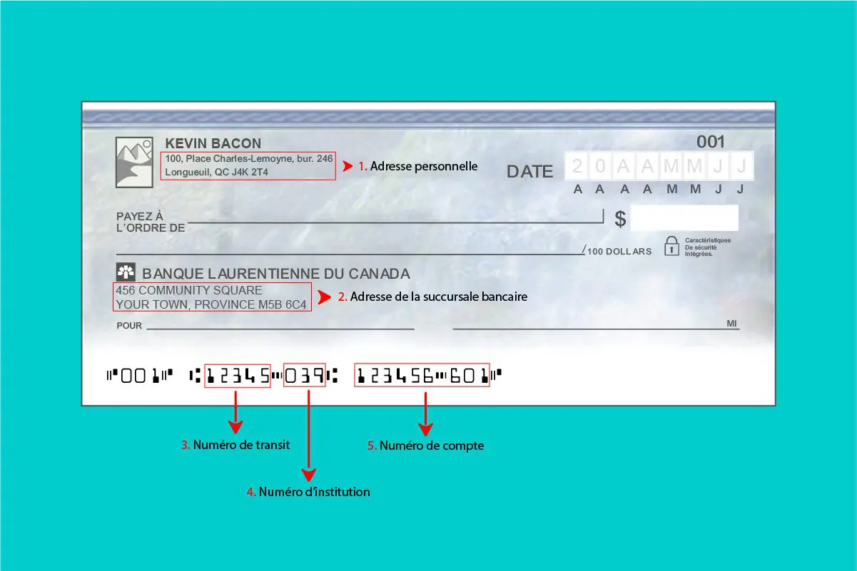 Spécimen de chèque de la Banque Laurentienne: tout ce qu’il faut savoir pour le trouver et le comprendre