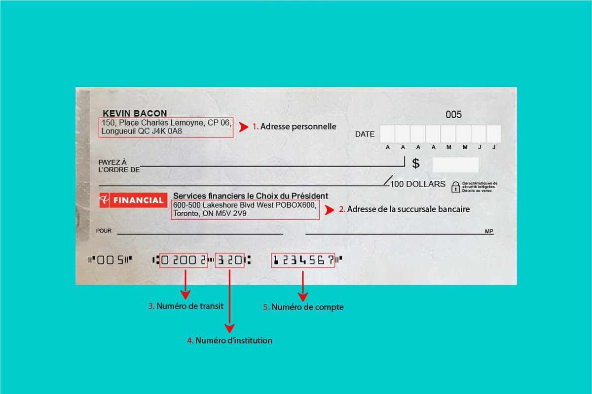 Spécimen de chèque de PC Finance tout ce qu'il faut savoir