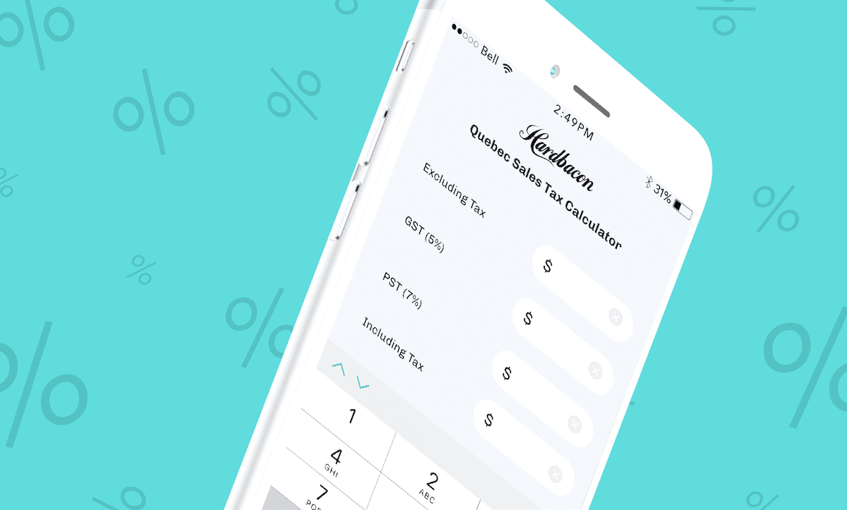 Une app pour calculer les taxes de vente au Québec