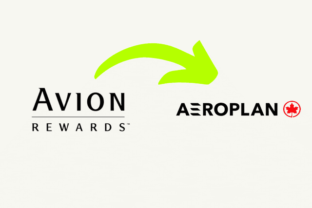 Avion points to aeroplan