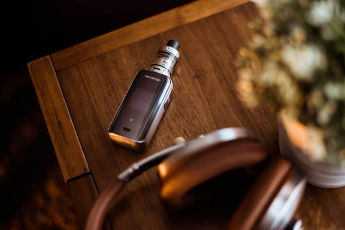 vape device on a table