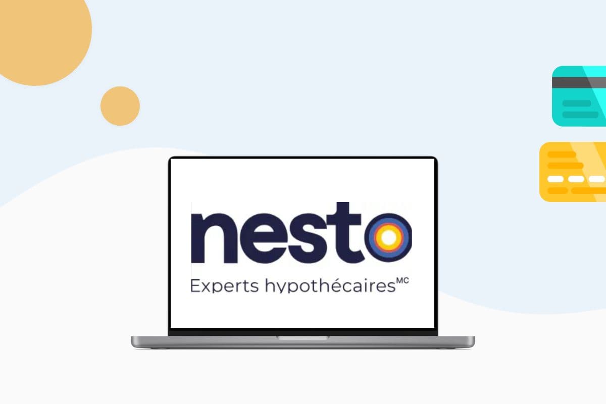 Nesto logo sur un écran d'ordinateur