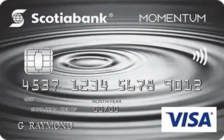 Carte Visa* Momentum® Scotia sans frais annuels