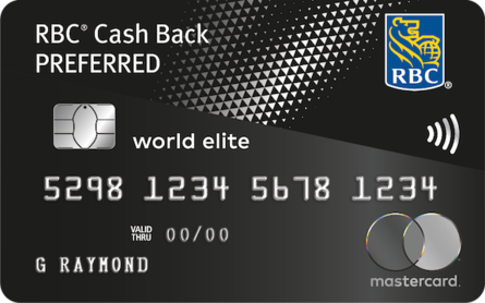 Remise en argent Préférence World Elite Mastercard RBC