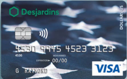 Desjardins U.S. Visa card