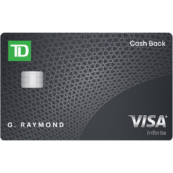 TD Cash Back Visa Infinite* Card 