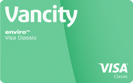 La carte enviroMD Visa* classique - Faible taux d'intérêt et récompenses Vancity