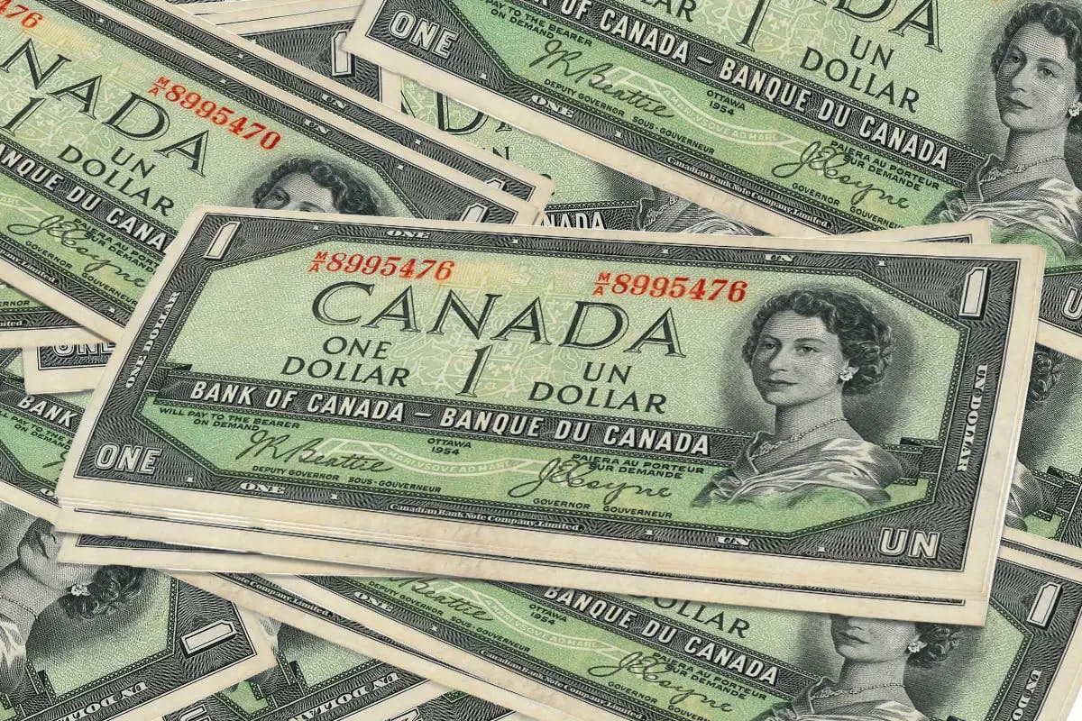Canadian 1 Dollar Bill