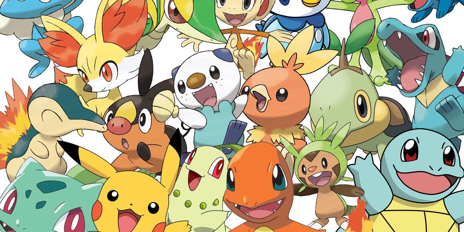 A vibrant wallpaper showcasing numerous Pokemon characters, capturing the essence of their diversity and charm.