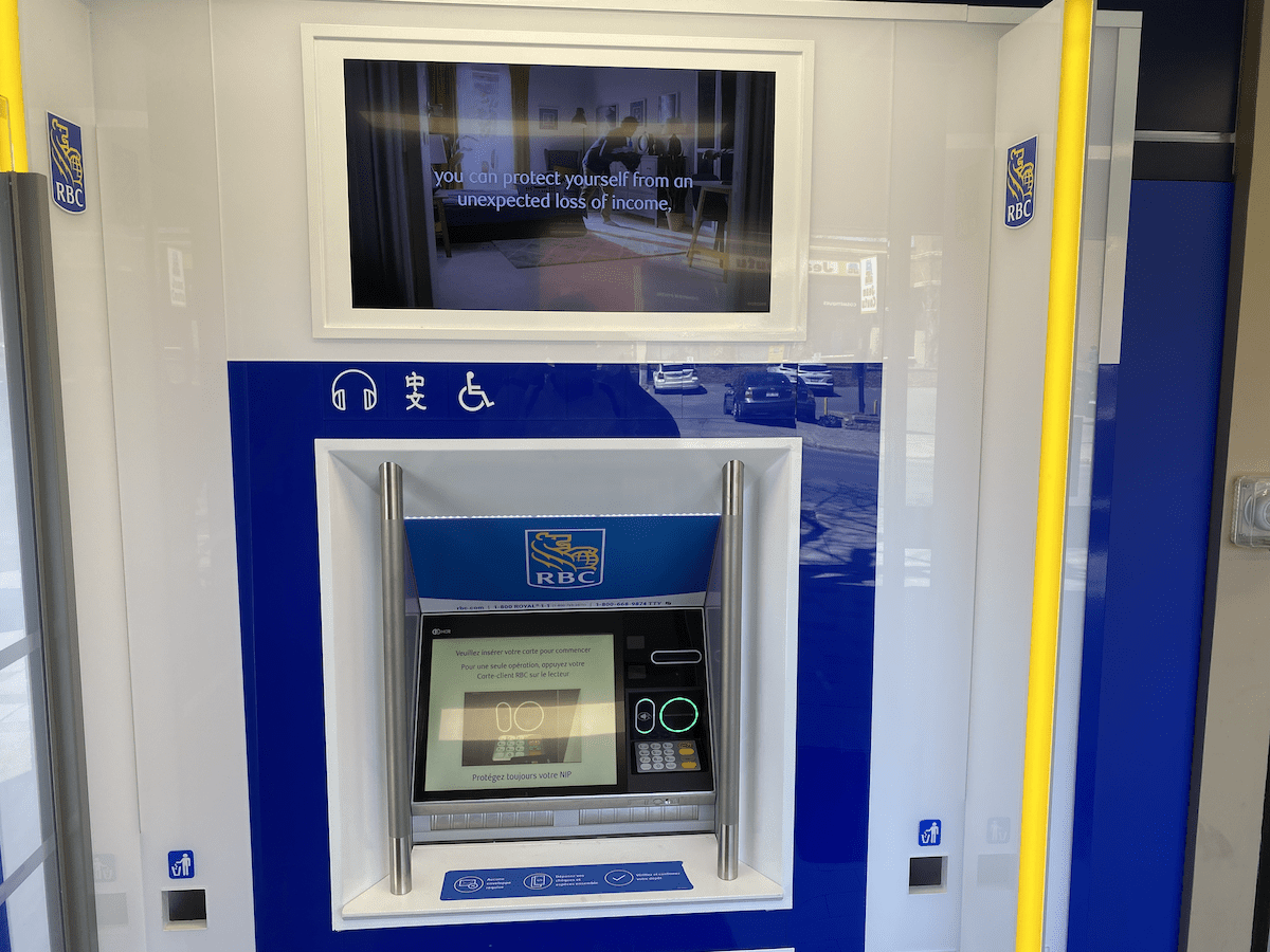 View of RBC ATM Machine