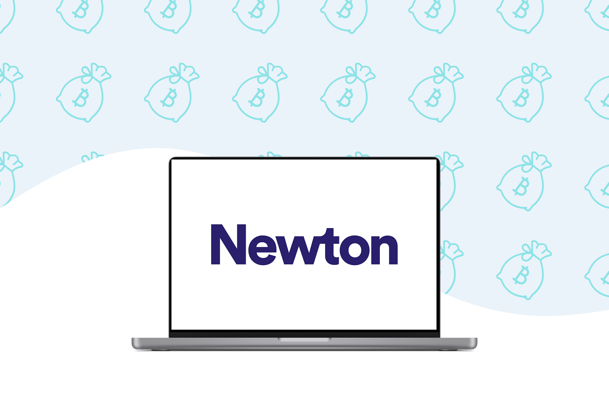 Newton's new logo: a sleek, modern design featuring an apple silhouette, symbolizing innovation and scientific discovery.