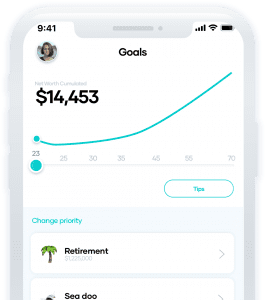 mobile app goals tab