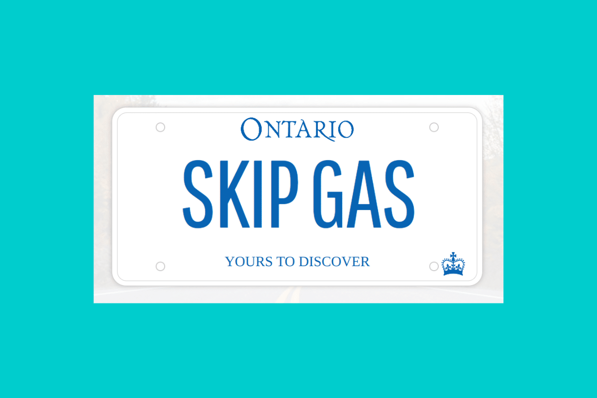 ontario,skip gas, yours to discover icon