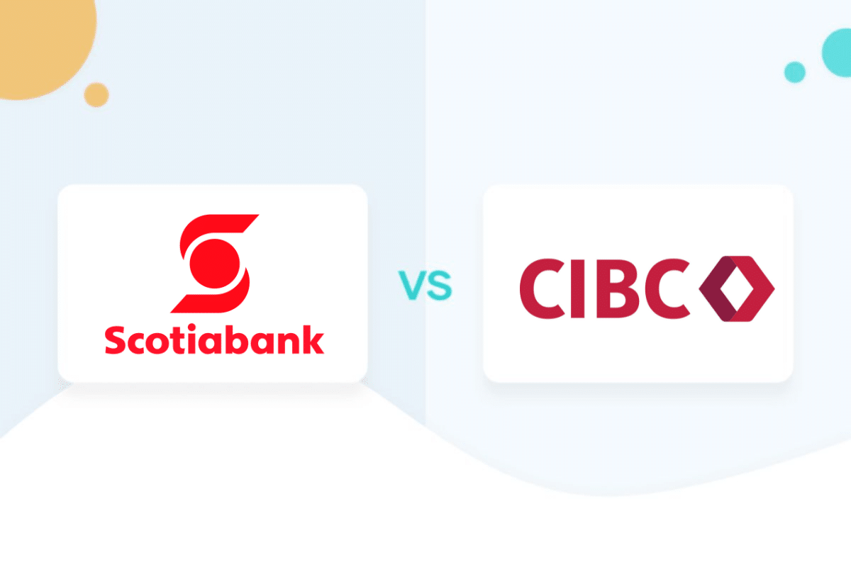 Scotiabank logo vs CIBC logo