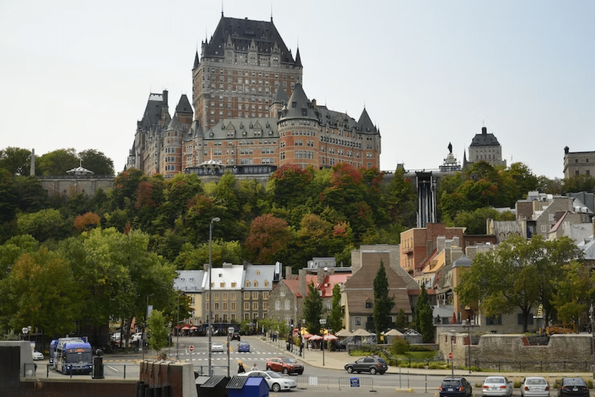 The iconic Chateau Frontenac in Quebec City, a majestic and historic landmark.