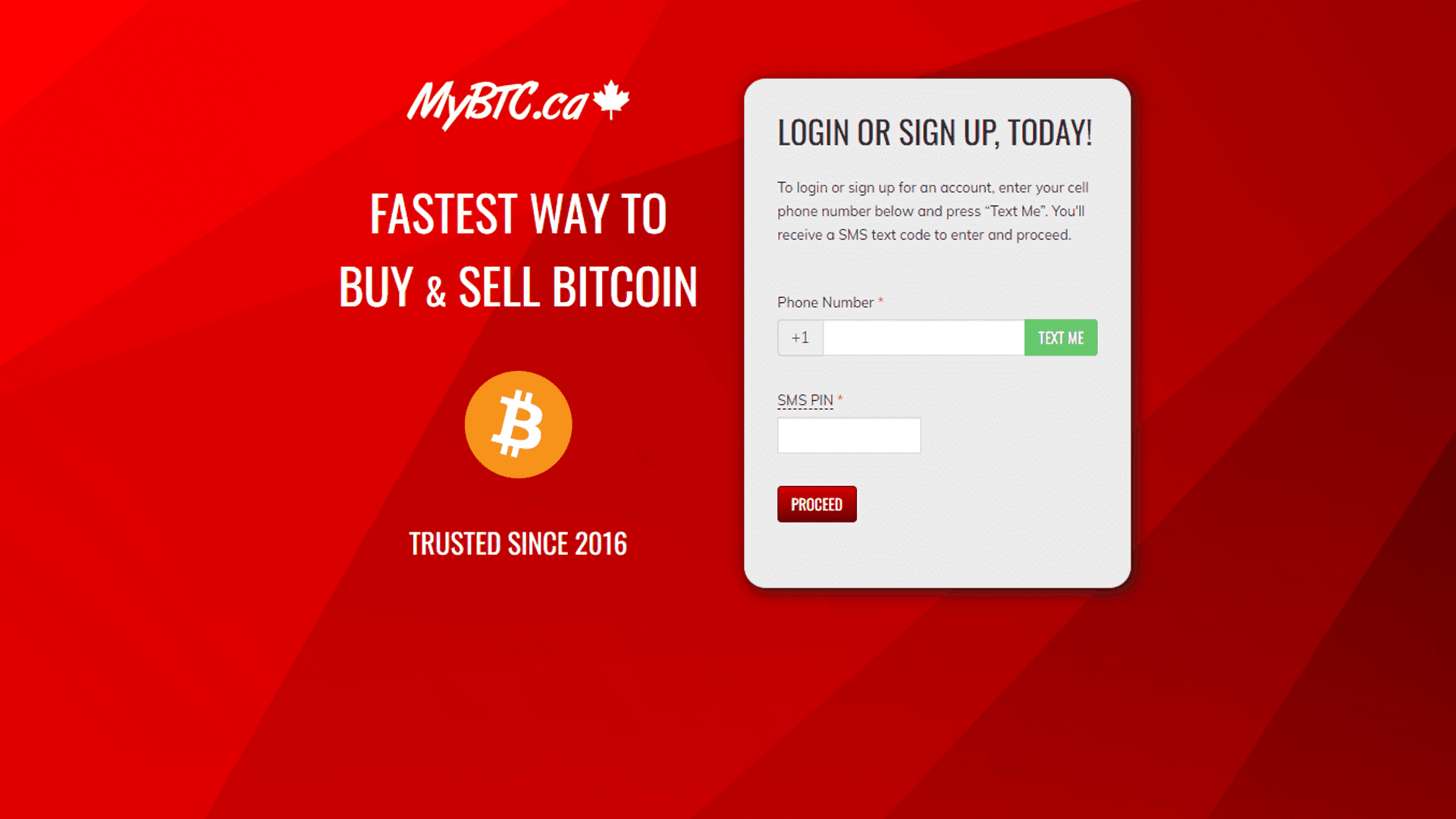 mybtc sign up
