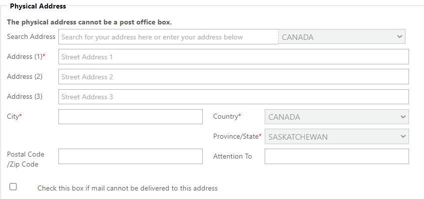 physical address