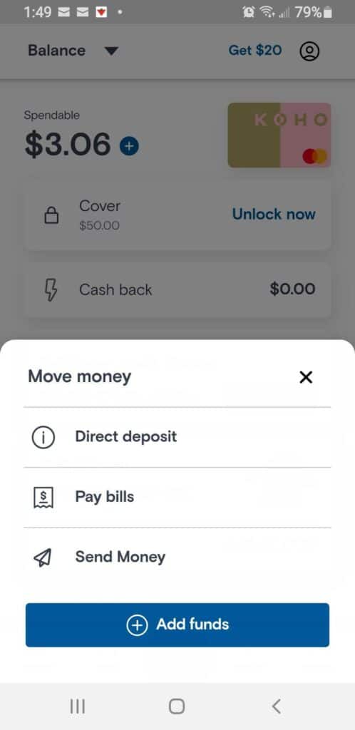 Use the KOHO prepaid card to book a hotel without a credit card