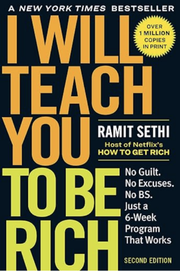 Book I Will Teach you to be Rich, black cover with text only