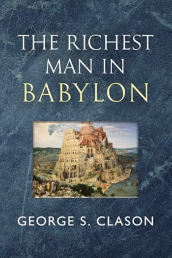 Cover of the book The Richest Man in Babylon, showing a picture of the Tower of Babel